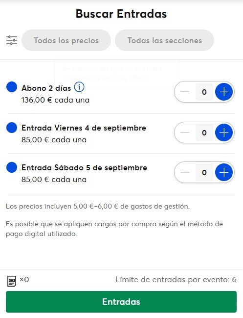 vive latino 2026 zaragoza; entradas vive latino