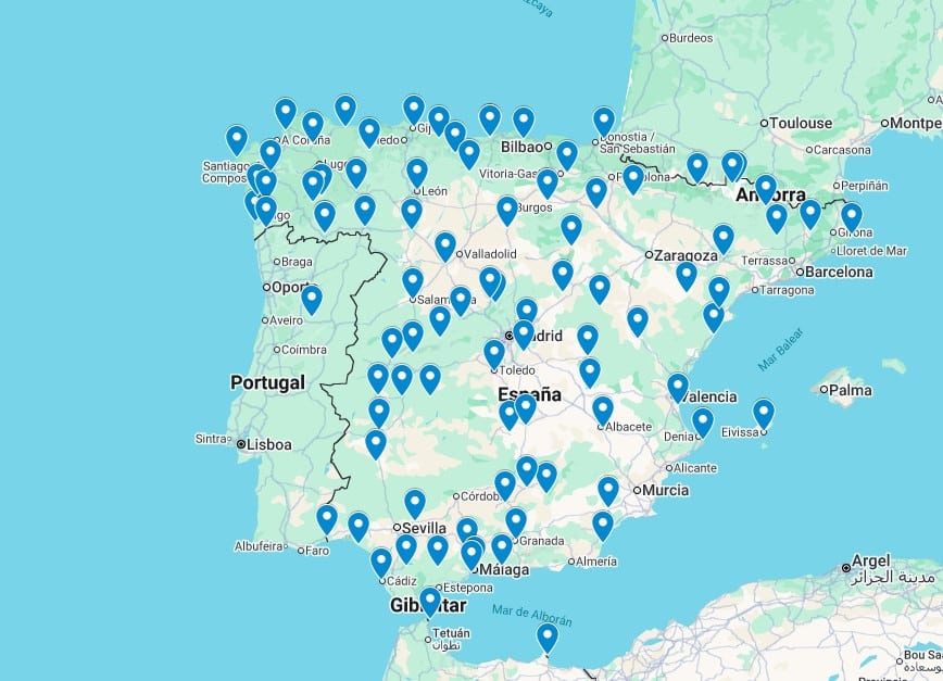 mapa paradores en espana 2026